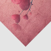 Papier Mousseline Découpage Whimsical Valentine Coeurs romantiques (Détail)