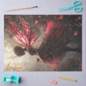 Papier Mousseline Découpage Whimsical Valentine Fairy Butterfly Wing (Artisanat)