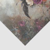 Papier Mousseline Découpage Whimsical Victorian habillé Crows Party (Détail)