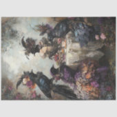 Papier Mousseline Découpage Whimsical Victorian habillé Crows Party (Recto)