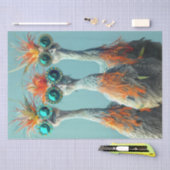 Papier Mousseline Découpage Whimsical Wackadoodle Oiseau Art (Artisanat)