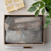 Papier Mousseline Découpage Whimsical White Barn Owl Livres Artwork (Cadeau)