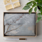 Papier Mousseline Découpage Whimsical Winter Church Red Wagon (Cadeau)