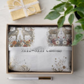 Papier Mousseline Découpage Whimsser Deer Floral Wildlife Scrapbook (Cadeau)