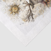 Papier Mousseline Découpage Whimsser Deer Floral Wildlife Scrapbook (Détail)