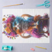 Papier Mousseline Découpage Whiskers Fleur de Chat Whimsal (Artisanat)