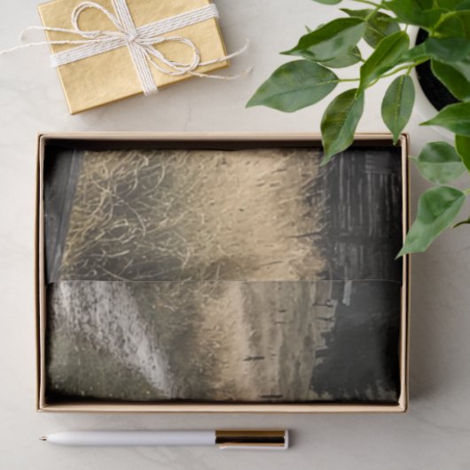 Papier Mousseline Découpage Whispering Woods Monts Cabines (Cadeau)