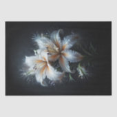 Papier Mousseline Découpage White Lily Duo (Recto)