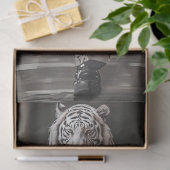 Papier Mousseline Découpage White Lion Mode Show (Cadeau)