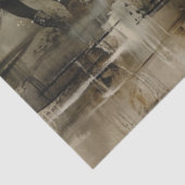 Papier Mousseline Decoupage Wild Painterly Horses Running  (Détail)