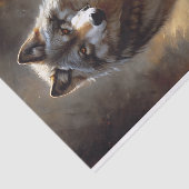 Papier Mousseline Découpage Wolf Spirit (Détail)