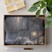 Papier Mousseline Découpage Wolfhound irlandais au Café (Cadeau)