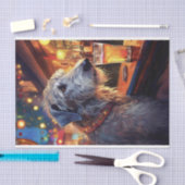 Papier Mousseline Découpage Wolfhound irlandais au papier de tissu à (Artisanat)