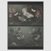 Papier Mousseline Decoupage Woodland Moth Illustration (Recto)