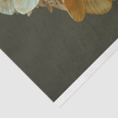 Papier Mousseline Découpe de Casque de Fleur de Tournesol Doré (Détail)