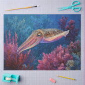 Papier Mousseline Découpe de seiche et de corail (Artisanat)