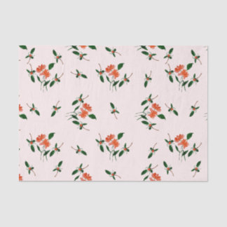 Papier Mousseline Découpe ou cadeau de fleurs peintes à la main rose