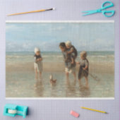 Papier Mousseline Découpe Vintage Plage Plage Vieux Monde (Artisanat)