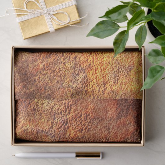 Papier Mousseline Découplage de texture d'automne rustique (Cadeau)