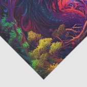 Papier Mousseline Dédoublement de l'Imaginaire forestier enchâssé pa (Détail)