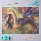 Papier Mousseline Dédoupage Whimsical Vibrant Danseuse (Artisanat)