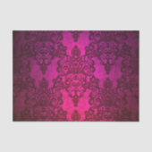 Papier Mousseline Deep Majenta Damask (Recto)