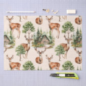Papier Mousseline Deer Hunter Nature Vacances Rustiques Noël (Artisanat)