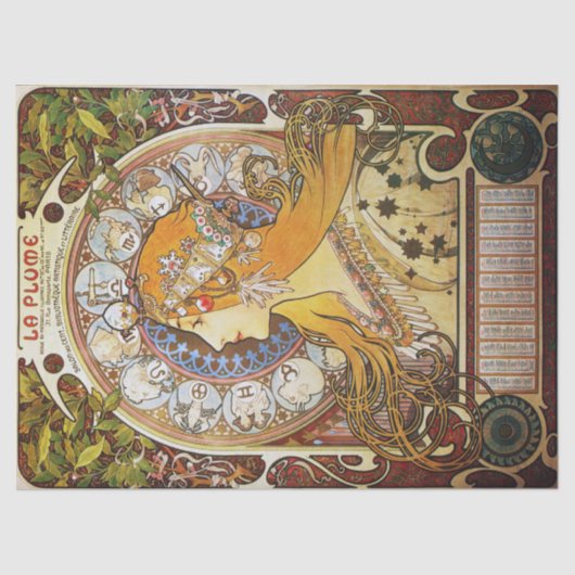 Papier Mousseline Déesse du Zodiaque (Recto)