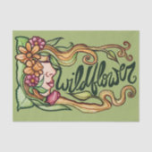 Papier Mousseline Déesse fleur sauvage (Recto)