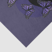 Papier Mousseline Déesse papillon pourpre (Détail)