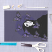 Papier Mousseline Déesse papillon pourpre (Artisanat)