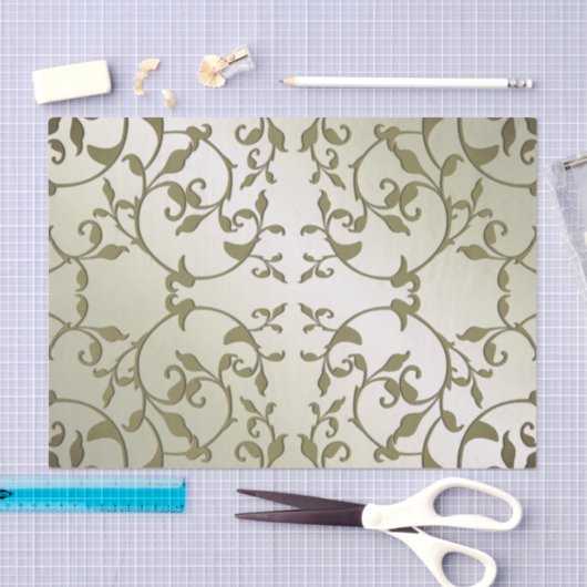 Papier Mousseline Défiler les Feuilles d'Olivier (Artisanat)