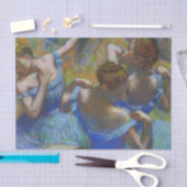 Papier Mousseline Degas Blue Dancers Pastel Fine Art Masterpiece (Artisanat)