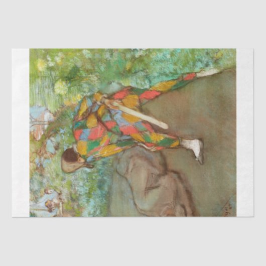 Papier Mousseline Degas - Découpage Arlequin (Recto)