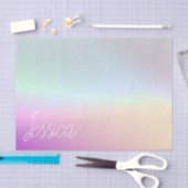 Papier Mousseline Dégradants Ombre couleur cool et votre script (Artisanat)