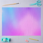 Papier Mousseline Dégradé bleu rose pourpre (Artisanat)