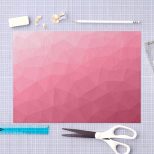 Papier Mousseline Dégradé géométrique en maille motif rose clair