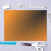 Papier Mousseline Dégradé noir orange (Artisanat)