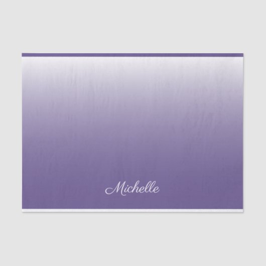Papier Mousseline dégradé personnalisé ombre Ultra Violet (Recto)
