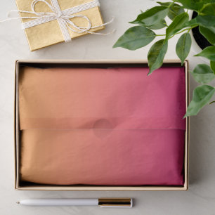 Papier Mousseline dégradé rose et orange