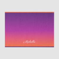 dégradé violet, rose et orange foncé
