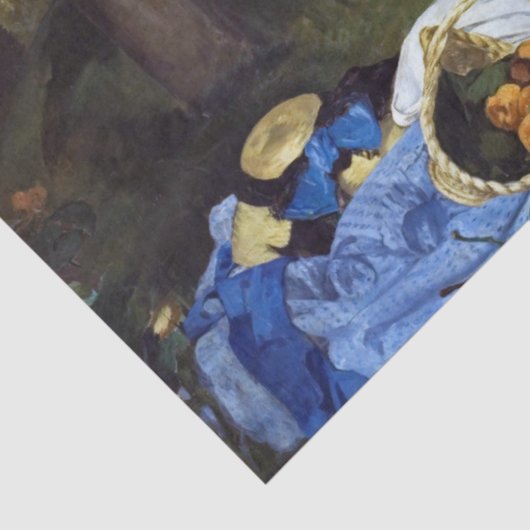 Papier Mousseline Déjeuner sur l'herbe, Manet (Détail)