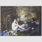 Papier Mousseline Déjeuner sur l'herbe, Manet (Recto)