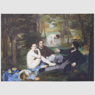 Papier Mousseline Déjeuner sur l'herbe, Manet