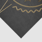 Papier Mousseline D'élégants papillons en figuier doré. (Détail)