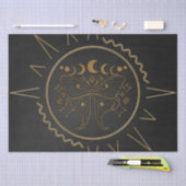 Papier Mousseline D'élégants papillons en figuier doré. (Artisanat)