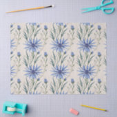 Papier Mousseline Délicat aquarelle Cornflowers Découpage (Artisanat)