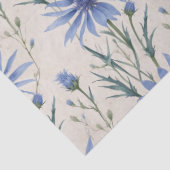 Papier Mousseline Délicat aquarelle Cornflowers Découpage (Détail)