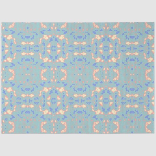 Papier Mousseline Délicat dans le Citron vert or bleu Tissu Papier (Recto)