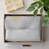 Papier Mousseline Délicat Pastel Floral Dahlias (Cadeau)